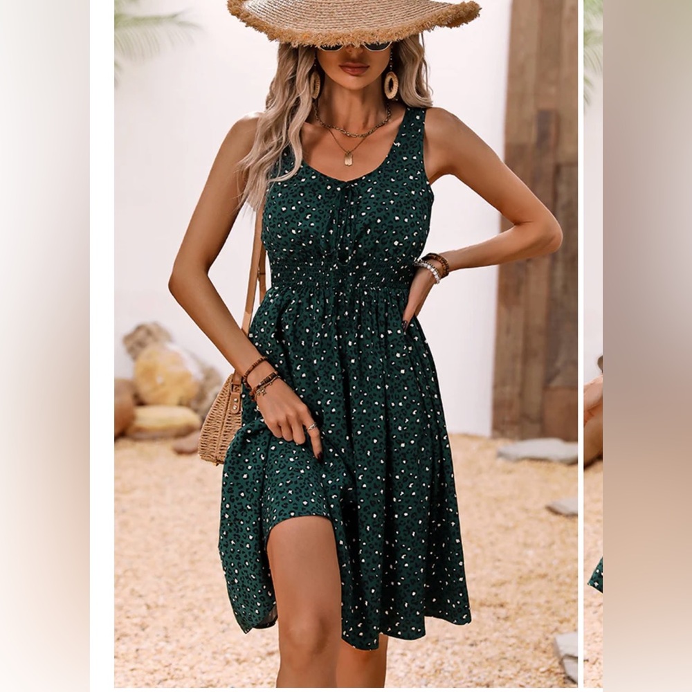 NWT, Leopard Print Sleeveless Dress